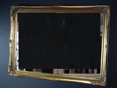 LARGE IVORY Shabby Chic Antique Style Rectangular Wall MIRROR complete with Premium Quality Pilkington's Glass - Size: 24 inches x 34 inches (60cm x 85cm)