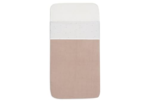 Jollein Bed Sheet Cradle, Twinkling, Wild Rose, 75 x 100 cm, for Baby Cot, 100% Cotton, Oeko-Tex Certified