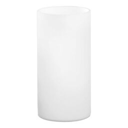 Eglo Geo Minimalist Bedside Lamp, White Matt Opal Glass Side Table Light