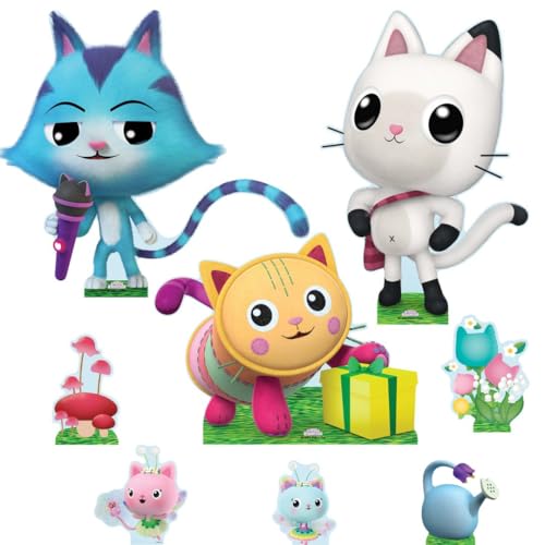 Star Cutouts SC4564 Gabby's Dollhouse Pandy, CatRat & Pillow Cat Cardboard Cutouts 56cm - Party Set