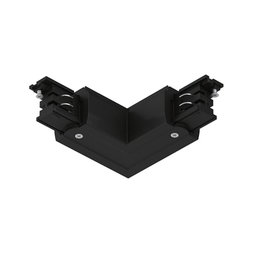 Paulmann ProRail3 91374 Rail System Connector L-Piece Outside 101 x 101 mm Max. 3,680 W Black Rail Systems Ceiling Rail Metal/Plastic