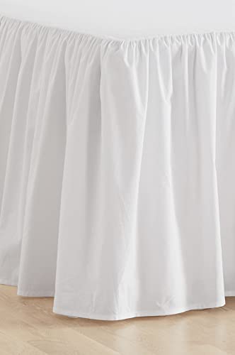 Jotex Zack Valance Bed Sheet 60 cm Organic Quality White 140 x 200 cm