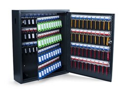 PAVO Deluxe Key Cabinet for 150 keys - Dark Grey, Metal, Dark Grey, 10x38x45 cm