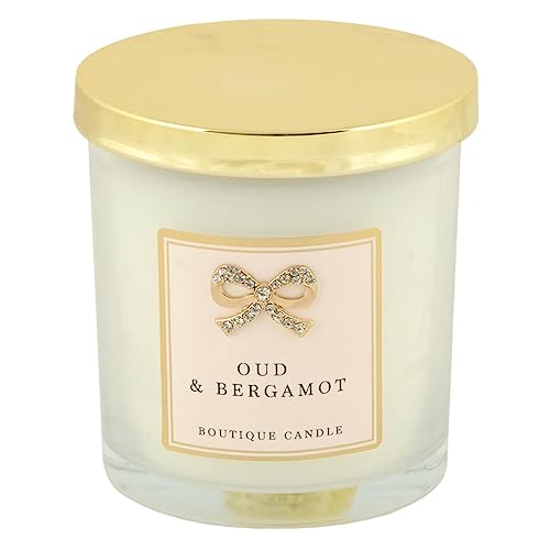 Lesser & Pavey Scented Candles for Gifts - Candles Gifts for All Occasions- Lovely Fragrance Oud & Bergamot Candles - Madelaine by Hearts Design