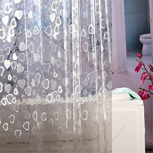 ATR Translucent Shower Curtain For Shower Curtains Made Of Thick Green EVA Shower Curtain - Various Sizes To Choose (Size:180 * 180cm)