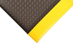 Notrax - 419S0026BY 419 Diamond Sof-Tred W/Dyna-Shield Anti-fatigue Safety Mat, for Home or Business 2' X 6' Black/Yellow