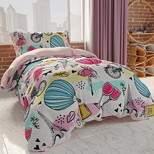 PETTI Artigiani Italiani - Maxi Double Duvet Cover Set 260 x 240 cm (2 Pillowcases 63 x 63 cm Included), Microfibre Duvet Cover for Boys and Girls, in Digital Print