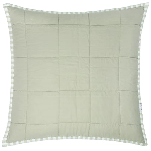 Yard Hebden Stripe Feather Filled Cushion (Green, 55 x 55 cm)