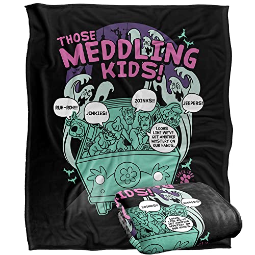 SCOOBY DOO! Meddling Since 1969 Officially Licensed Silky Touch Super Soft Throw Blanket 152 x 127 cm