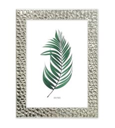 Inov8 Framing Tarnish Resistant Designer Silver Picture Frame - Hammered Finish Design for 4x6 inch (10x15cm) Photo