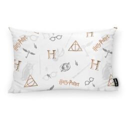 BELUM Harry Potter Cushion Cover - Half Panama Fabric 100% Organic Cotton - Invisible Zipper Closure - 30x50cm