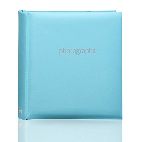 Photo Album Slip In Case Book-bound Memo Album for 200 Photos 6'' x 4''/ 10x15 cm By Arpan (Blue)