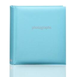Photo Album Slip In Case Book-bound Memo Album for 200 Photos 6'' x 4''/ 10x15 cm By Arpan (Blue)