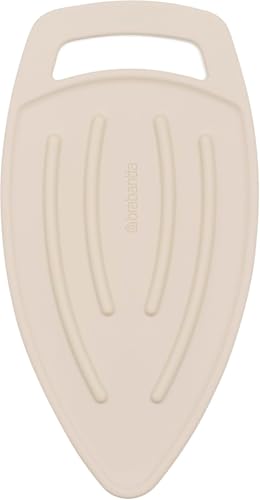 Brabantia - Iron Pad - Heat Resistant Mat - Protective Flexible Silicone Iron Mat - Easy to Store - Max. 220??C - Laundry Essentials - Soft Beige - 28.5 x 0.5 x 15 cm