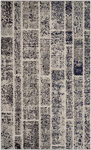 Safavieh Boho Chic Indoor Woven Rectangle Area Rug, Monaco Collection, MNC216, in Grey / Multi, 91 X 152 cm for Living Room, Bedroom or Any Indoor Space
