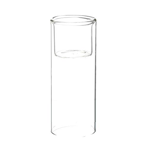 WGV Cylinder Raised Votive Candle Holder, 2,3 by 6-Inch, Clear