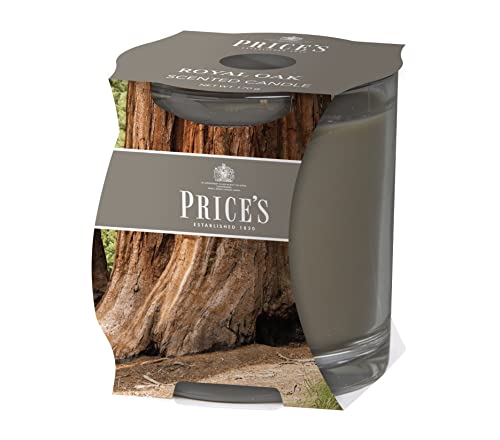 Prices's Candles Cluster Jar Royal Oak Scented Candle Long Burning Fragrance Candle in Glass Jar for Home Décor Relaxation and Everyday Use
