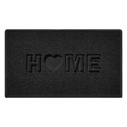 Nicoman LOVE at HOME Doormat 75x445cm -Elegant Black｜Heavy Duty Non-Slip｜Indoor/Outdoor｜Entrance Barrier Dirt-Trapper Floor Mat｜Home Patio Garden Conservatory Door Mat｜Home Heart