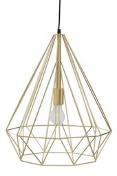 Premier Housewares Champagne Gold Conical Pendant Light Luxe Iron Ceiling Fixture Chandelier Style Pendant Light Gold Ceiling Light For Lounge 42 x 150 x 42 cm