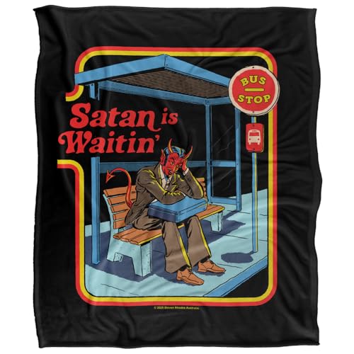 Steven Rhodes Satan Is Waitin Silky Touch Super Soft Throw Blanket 152 X 127 Cm