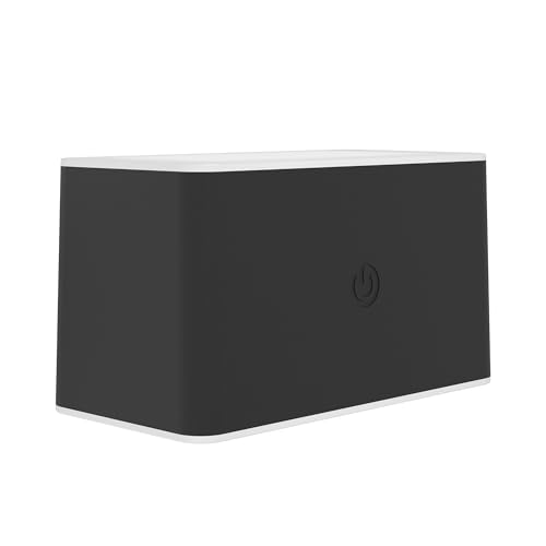 Eglo Cordless LED wall Light Valgiano, Magnetic Battery lamp - touch dimmable, wireless spotlight with motion sensor, USB rechargeable, square, black plastic, warm - cool white, IP44, 12