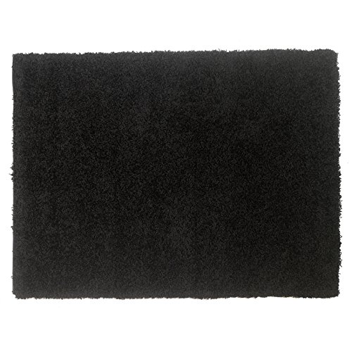 Just Contempo Shaggy Rug, Black, 120x170 cm