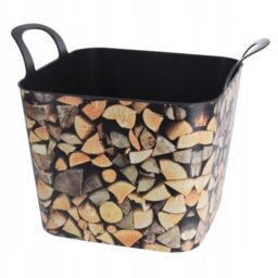 EH Garden Waste Basket, Rectangular Plastic, Natural