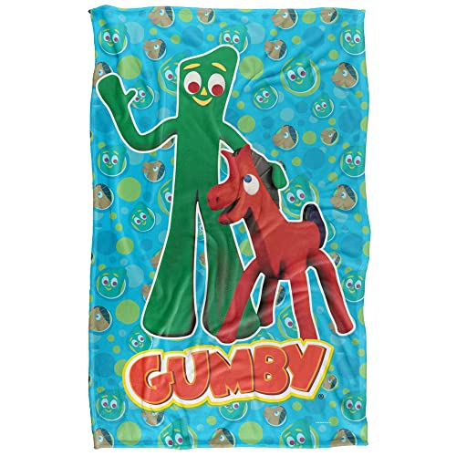 "Gumby Best Friends Super Soft Silky Feel Blanket - 36"" x 58"""