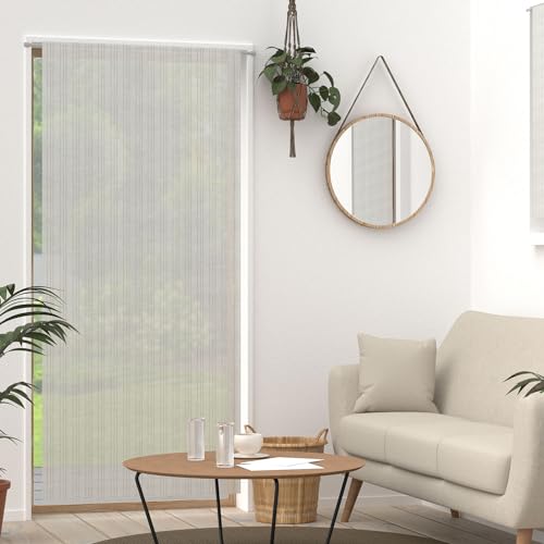 Soleil d'ocre, Bella Door Window Curtain 90 x 200 cm Silver