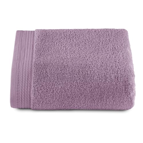 RIZO Top Towel – Set of 1 Shower Towel – Large Shower Towel – Bath Towels – 100% Combed Cotton – 600 g/m2 – Measure 100 x 150 cm – Lilac
