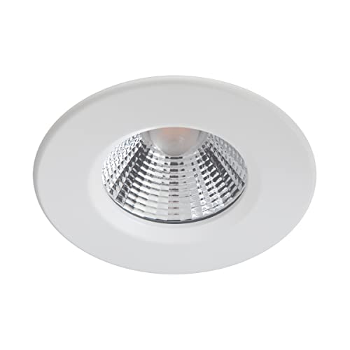 Philips LED Dive Bathroom Dimmable Spotlight 2700K 5.5W IP65 [Warm White - White] for Wetroom, Bathroom and Kitchen Lighting