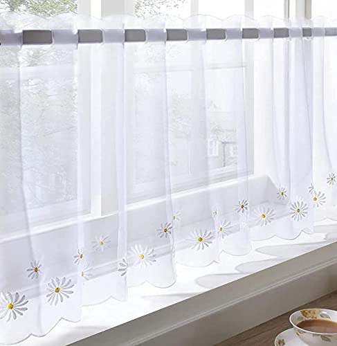 "Amania Trading Curtains, White, 59"" x 48"""