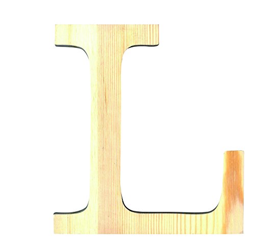 Artemio 11.5 cm Wooden Letter L in Upper Case, Beige
