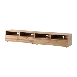 Selsey REDNAW - Modern TV Stand/TV Cabinet with 2 Drawers / 200 cm/Wotan Oak