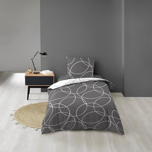 Douceur d'Intérieur Bedding Set, Polyester, Multicoloured, 220 x 240 cm, polyester, multicolored, 140 x 200 CM