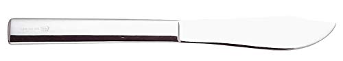 Alessi 18/10 Stainless Steel Mirror Polished Rundes Modell Fish Knives, Set of 6, Silver