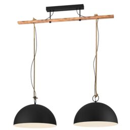 EGLO pendant light Hodsoll, 2-Light Hanging Lamp Vintage Industrial Retro