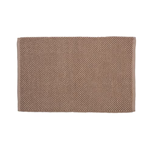Sealskin Delhi Bath Mat, Cotton, Sand, 60 x 1 x 90 cm