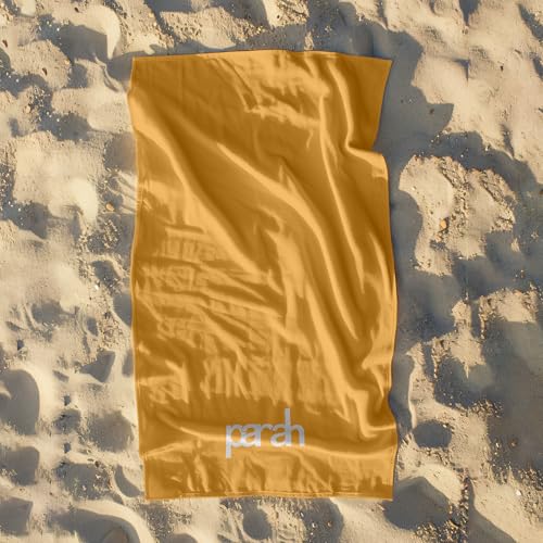 parah - Beach Towel 100% Natural Cotton 90 x 180 cm - Extra Soft, Light and Ultra Absorbent - Quick Drying (Green)