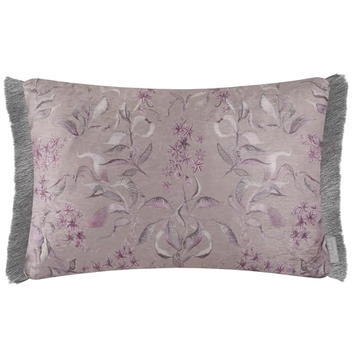 Voyage Maison Hettie Feather Filled Cushion – Floral Damask Watercolour Botanical Décor (Viola - 40x60cm)