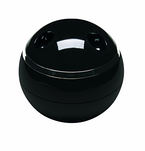 Spirella BOWL-SHINY Desktop Accessory Organiser Box Black 1217526, Black, Standard