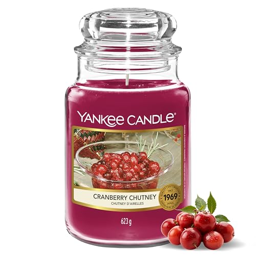 Yankee Candle Scented Candle - Cranberry Chutney Large Jar - Long Burning Candles: up to 150 Hours - Perfect Gifts for Women