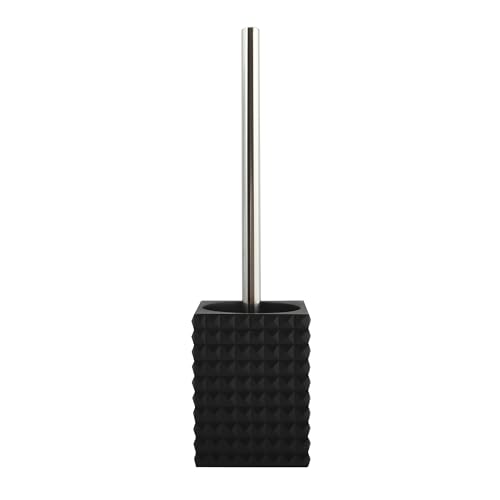 "MSV ""Kubik Toilet Brush, Black/Silver"
