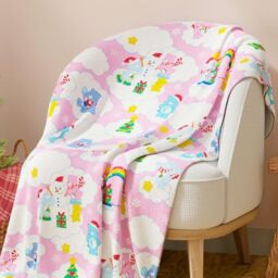 "Franco Collectibles Care Bears Christmas Super Soft Cozy Plush Blanket 46"" x 60"" Officially Licensed Product"