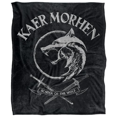 The Witcher Kaer Morhen Silky Touch Super Soft Throw Blanket 152 X 127 Cm, White