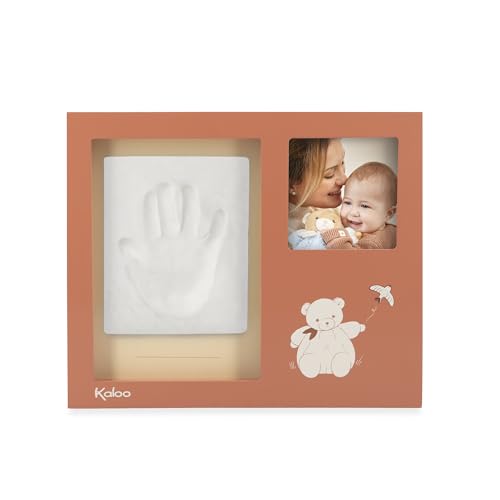 Kaloo – Baby Footprint Keepsake Frame with DIY Clay Kit + Photo – Unique Birth Gift – FSC-Certified Wood – For Newborns – Wipe Clean