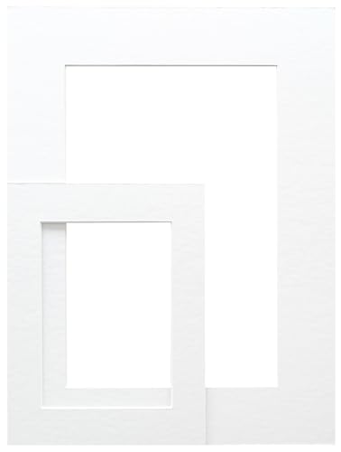 Deknudt SP10920X30_13.0x18.0 Extra White Photo Frame with Cut-Out, Card and Paper 18
