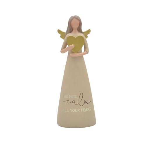 Blossom Bucket Feather & Grace Hand Painted Resin Decorative Figurine - Calm All Your Fears