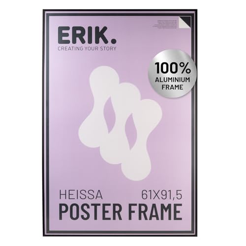 Grupo Erik Poster Frame 61 x 91.5cm - Black Photo Frames Wall, Large Picture Frames, Family Photo Frame, Art Wall Decor - New Home Gifts, Home Decor Gifts