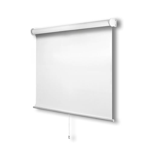"CHICOLOGY Roller Shades - Cordless Window Blinds, Blackout Byssus White, 29""W x 72""H"